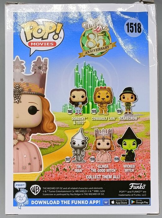 1518 Glinda the Good Witch - Wizard of Oz 85th Anniversary - Box Damaged Funko POP