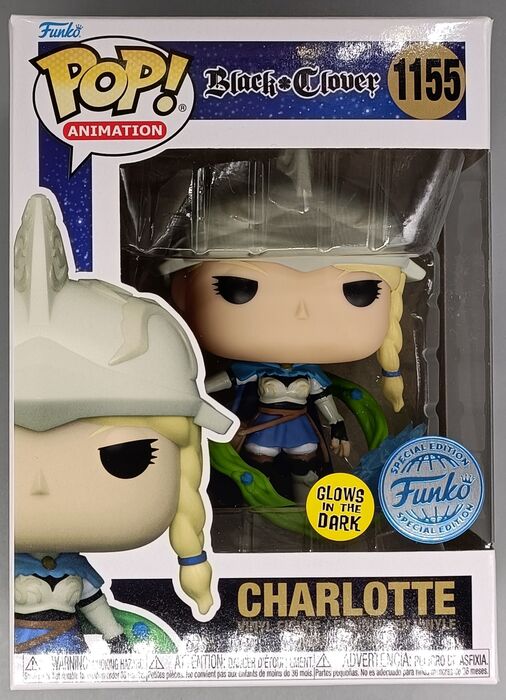 1155 Charlotte - Glow - Black Clover - New Funko POP Funko