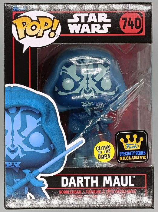 740 Darth Maul (Holo) - Glow - Star Wars: Dark Side Funko POP - Brand New