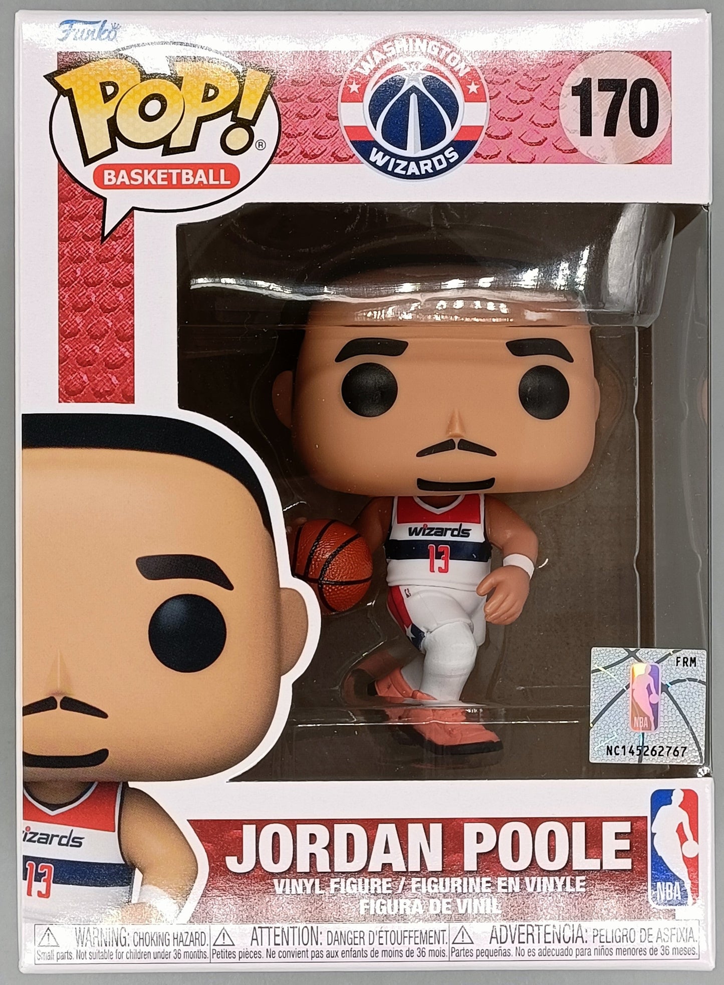 170 Jordan Pool - NBA Legends - Washington Wizards Brand New Funko POP in Protector