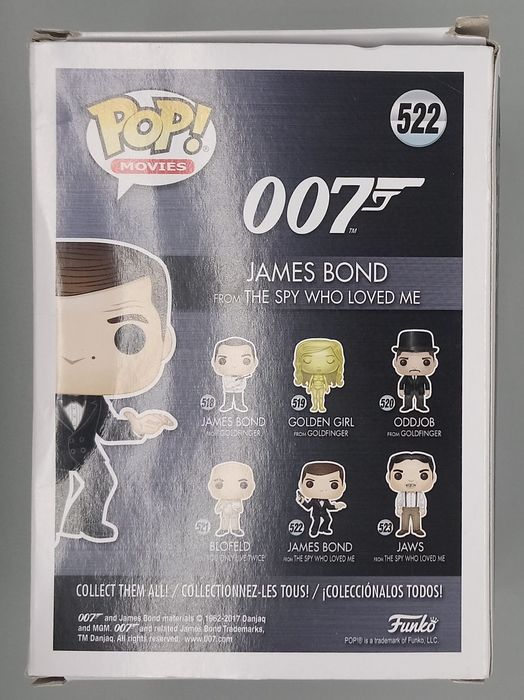 522 James Bond (Roger Moore from The Spy Who Loved Me) - Damaged Box Funko POP