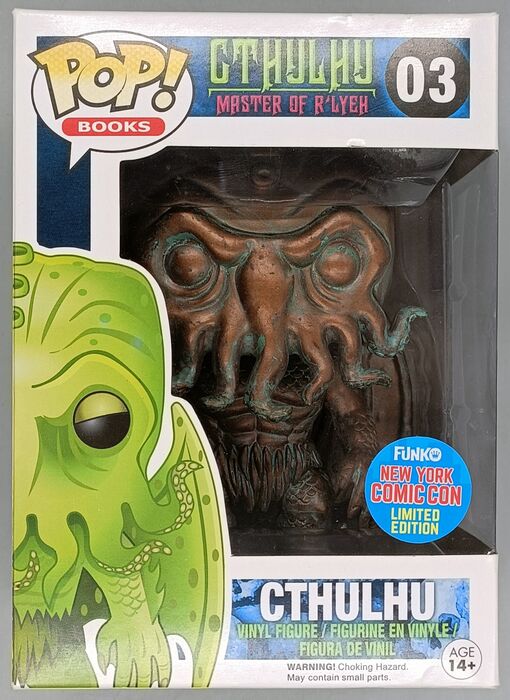 03 Cthulhu (Patina) - Books - Horror - 2015 Con Box Damaged Funko POP Funko