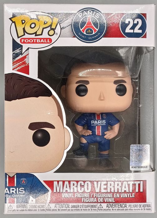 22 Marco Verratti - PSG Football - Box Damaged Funko POP Funko
