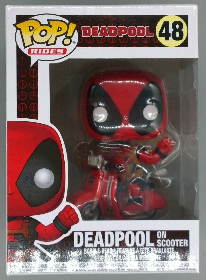 48 Deadpool (on Scooter) - Rides - Box Damaged Funko POP Funko