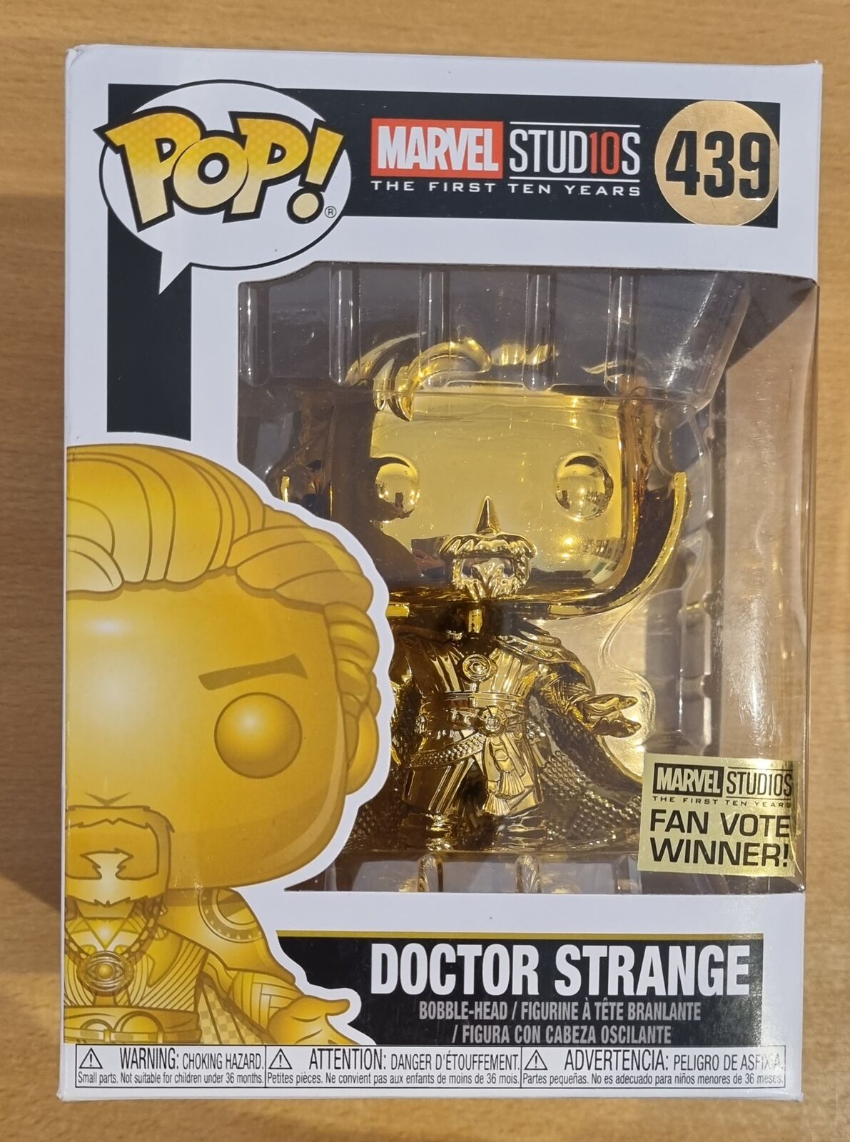 439 Doctor Strange (Gold) - Chrome - Marvel Studios 10 Funko POP