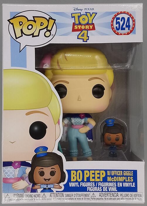 524 Bo Peep (Officer Giggle McDimples) Disney Toy Story 4 - Brand New Funko POP in Protector Funko