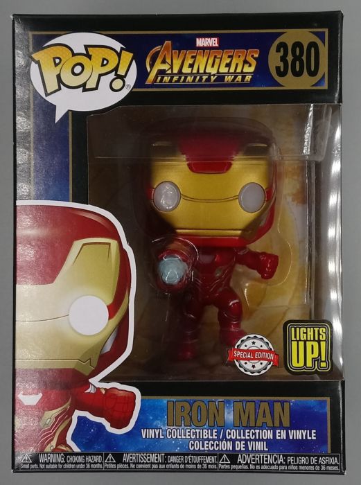 380 Iron Man (Lights Up) Marvel Avengers Infinity War Funko POP Funko