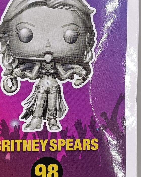 98 Britney Spears (Slave 4 U- Platinum) Metallic 5 - Box Damaged Funko POP