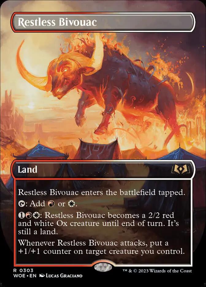 303 - Restless Bivouac - Wilds of Eldraine - Normal - Magic: The Gathering Card