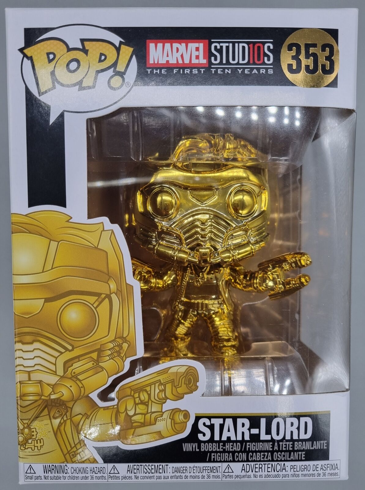 353 Star-Lord (Gold) - Chrome - Marvel Studios 10 Years Funko POP Funko