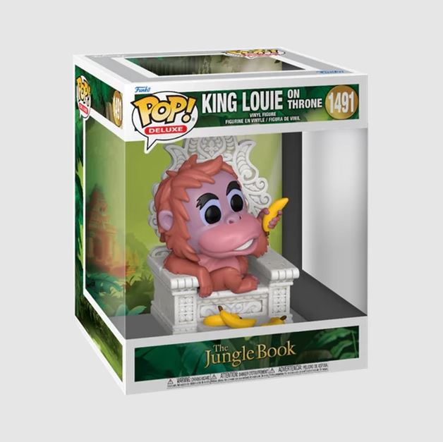 1491 King Louie on throne Deluxe - Disney The Jungle Book Funko POP - Brand New Funko