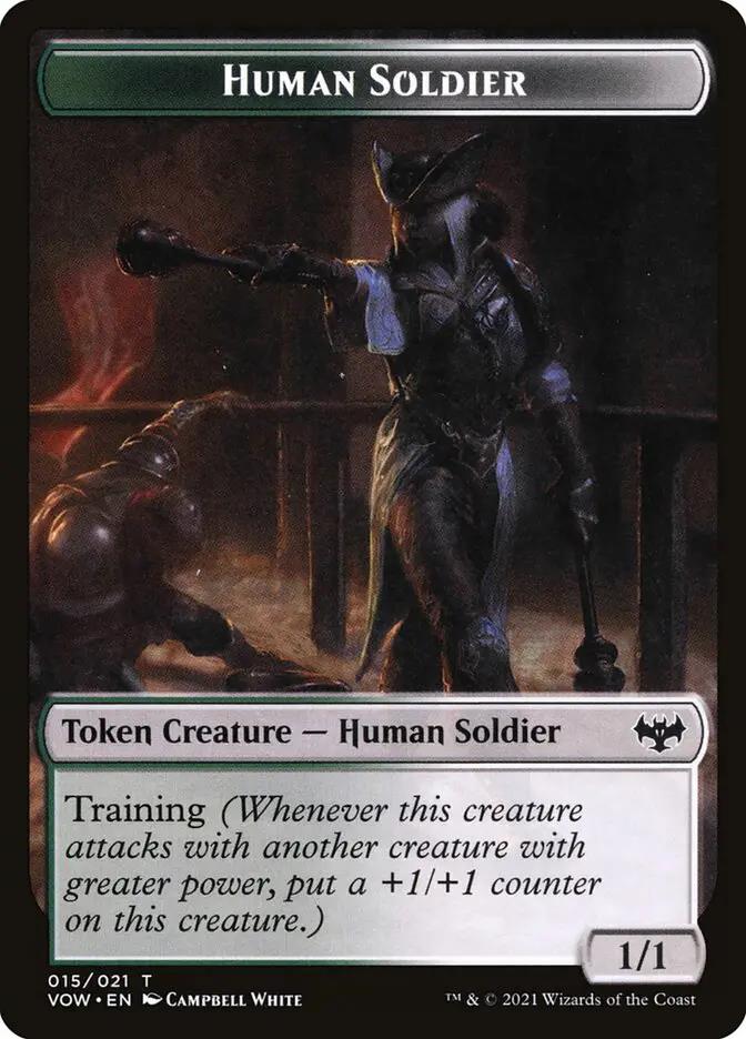 15 - Human Soldier - Innistrad: Crimson Vow Tokens - Normal
