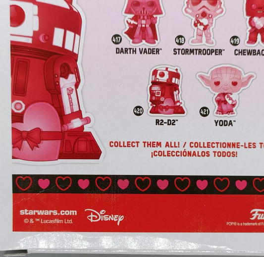 420 R2D2 (w/ Valentine) Star Wars - Box Damaged Funko POP