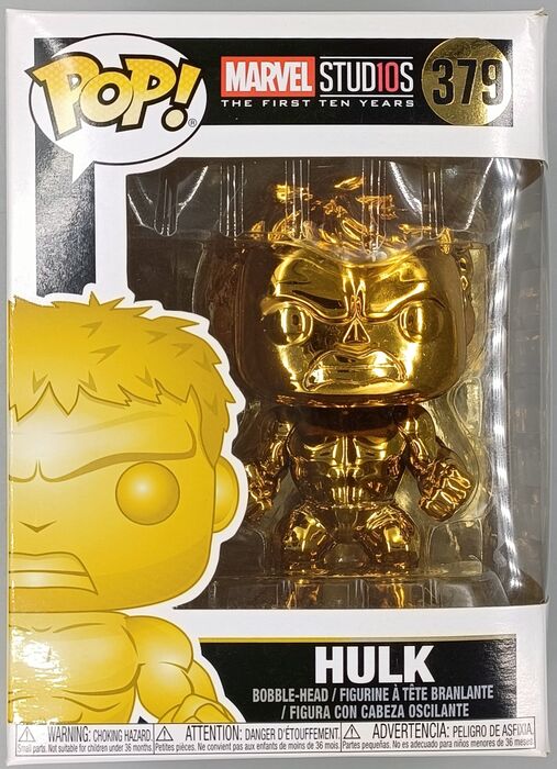 379 Hulk (Gold) - Chrome - Marvel 10 Years Funko POP Funko