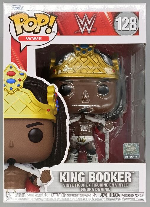 128 King Booker - WWE - Brand New Funko POP in Protector