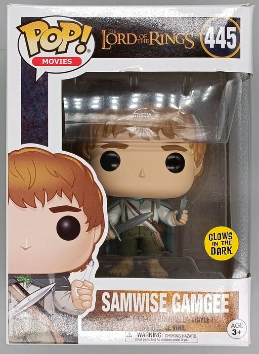 445 Samwise Gamgee - Glow - Lord Of The Rings - Box Damaged Funko POP Funko