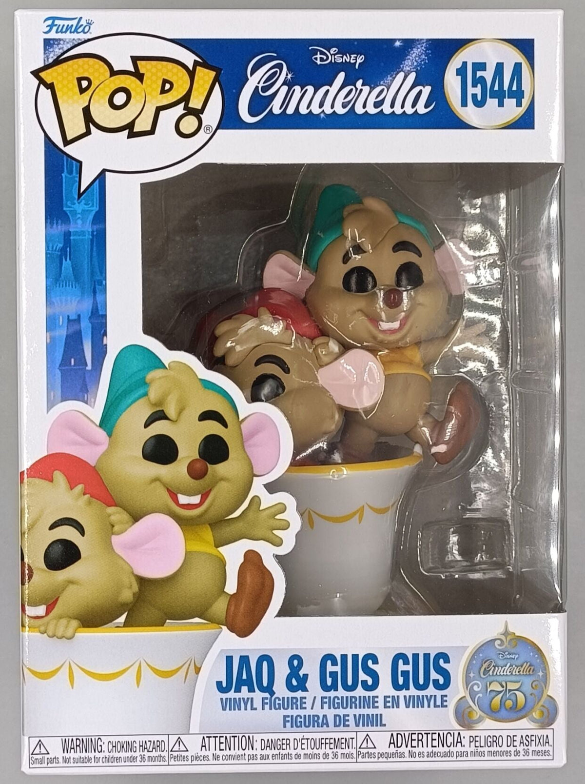 1544 Jaq & Gus Gus - Disney Cinderella 75th Anniversary Funko POP - Brand New Funko