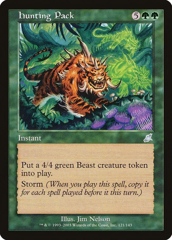 121 - Hunting Pack - Scourge - Normal - Magic: The Gathering Card