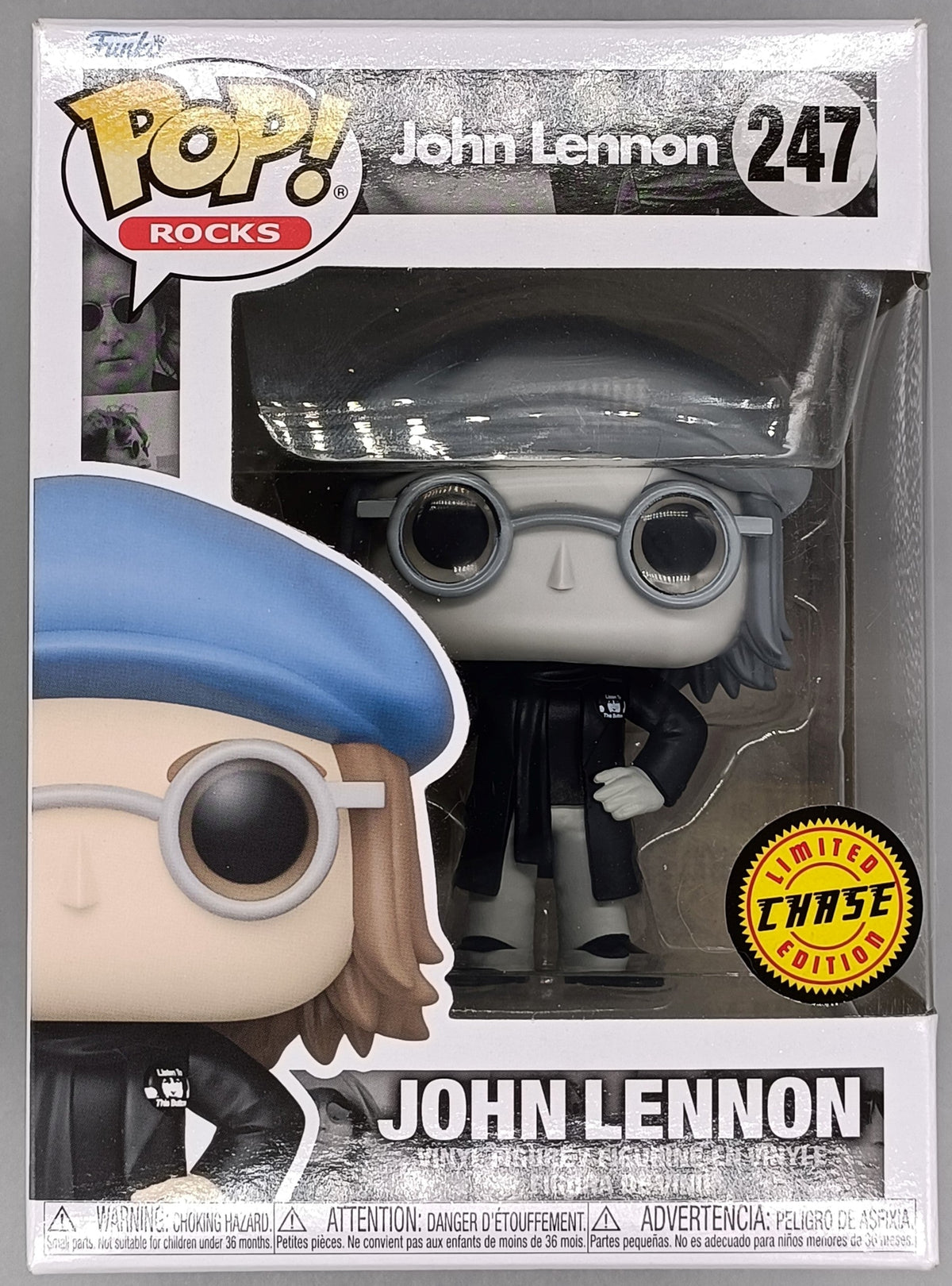 247 John Lennon (Peacoat) B&W Chase Edition - Box Damaged Funko POP Funko