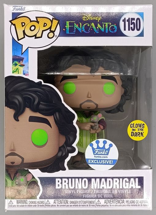 1150 Bruno Madrigal Glow - Disney Encanto - Box Damaged Funko POP Funko