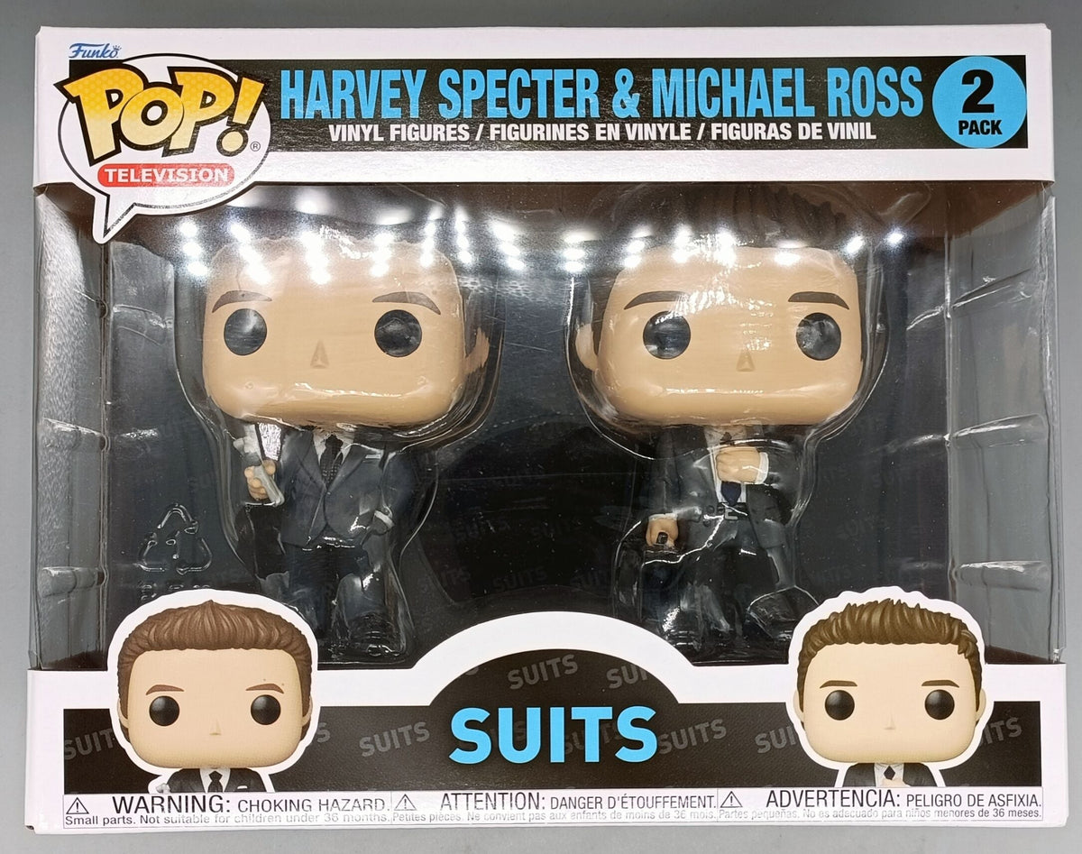 2 Pack Harvey Specter & Michael Ross - Suits Funko POP - Brand New Funko