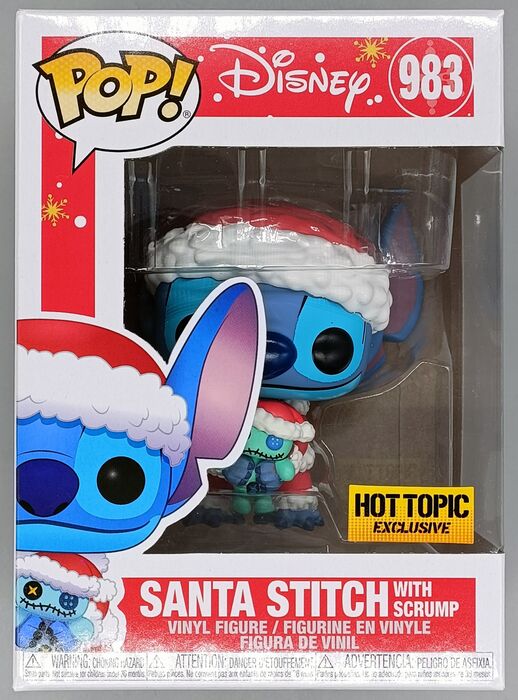 983 Santa Stitch (with Scrump) Disney Lilo & Stitch - Box Damaged Funko POP Funko