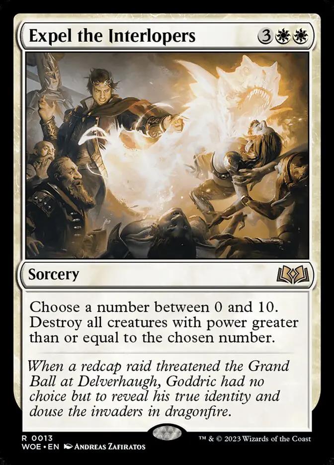 13 - Expel the Interlopers - Wilds of Eldraine - Foil - Magic: The Gathering Card