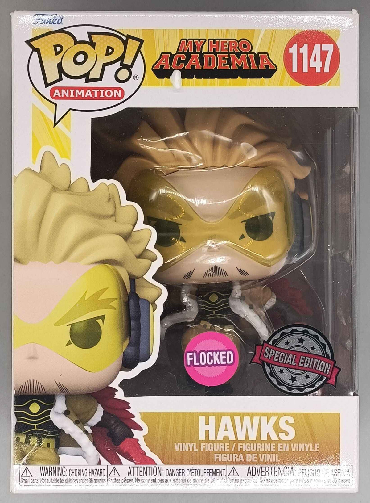 1147 Hawks - Flocked - My Hero Academia - Funko POP - Box Damaged Funko