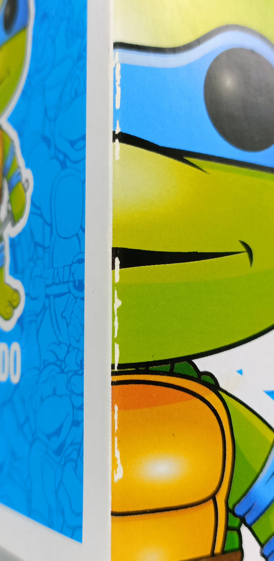 63 Leonardo (Grayscale) Teenage Mutant Ninja Turtles Box Damaged Funko POP