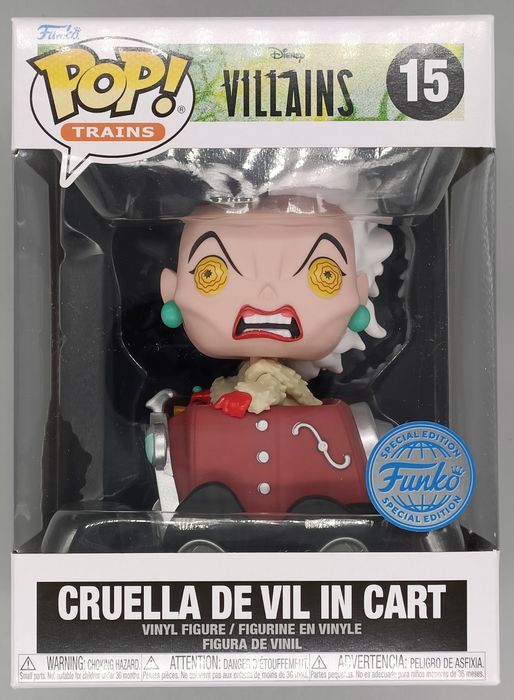 15 Cruella De Vil in Cart - Trains Disney Villains Funko POP Funko