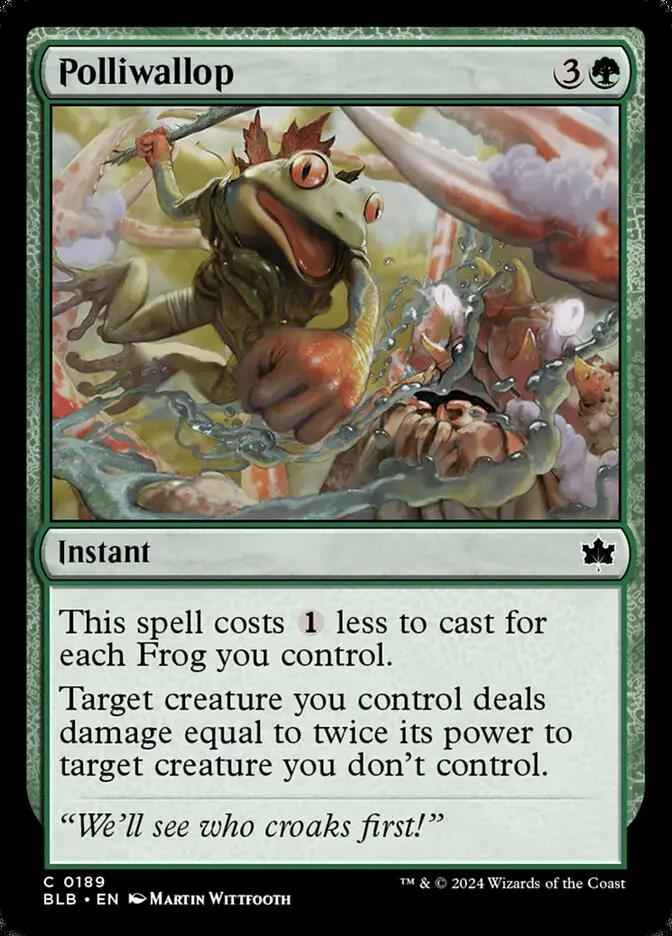 189 - Polliwallop - Bloomburrow - Foil - Magic: The Gathering Card