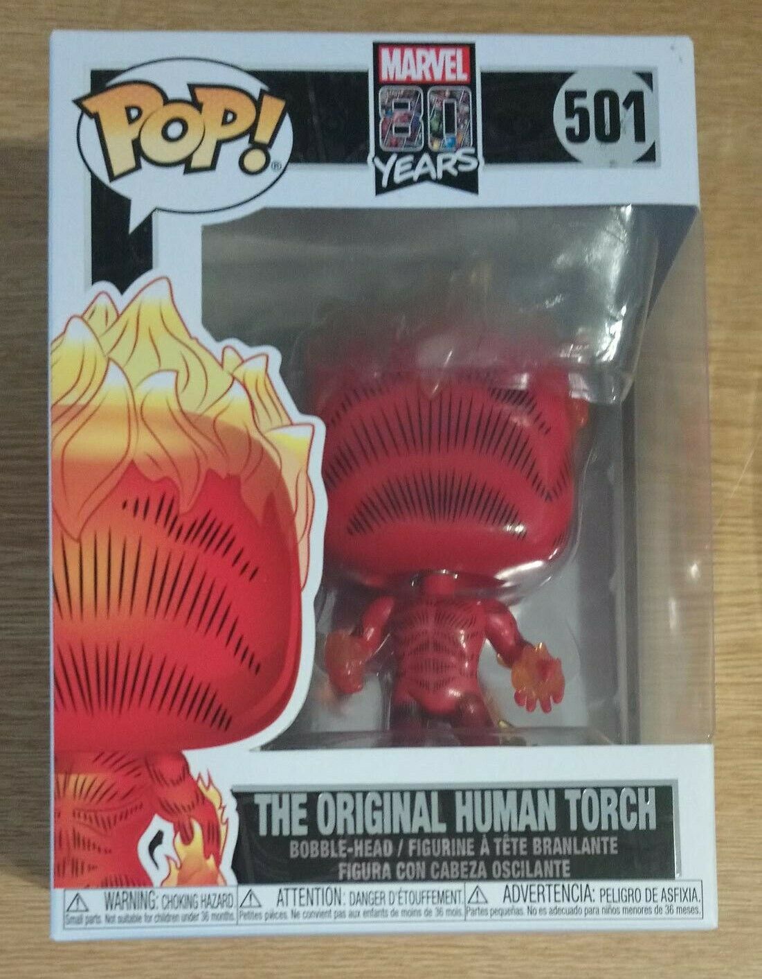501 The Original Human Torch - Marvel 80 Years Funko POP Funko