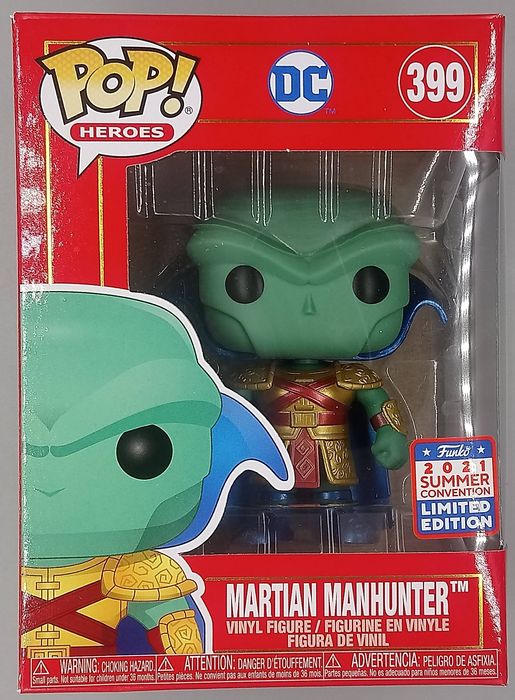 399 Martian Manhunter - Metallic DC Imperial Palace - 2021 Funko POP Funko