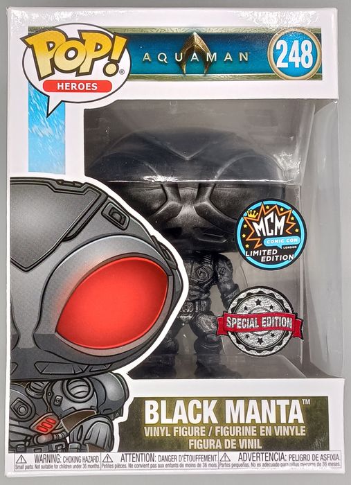 248 Black Manta (Black) - DC Aquaman - Funko POP - Box Damaged Funko