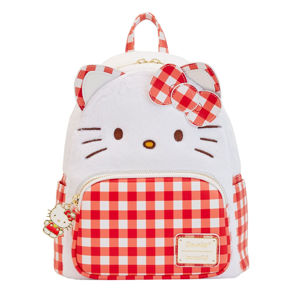 Sanrio by Loungefly Mini Backpack Hello Kitty Gingham Cosplay NEW Loungefly