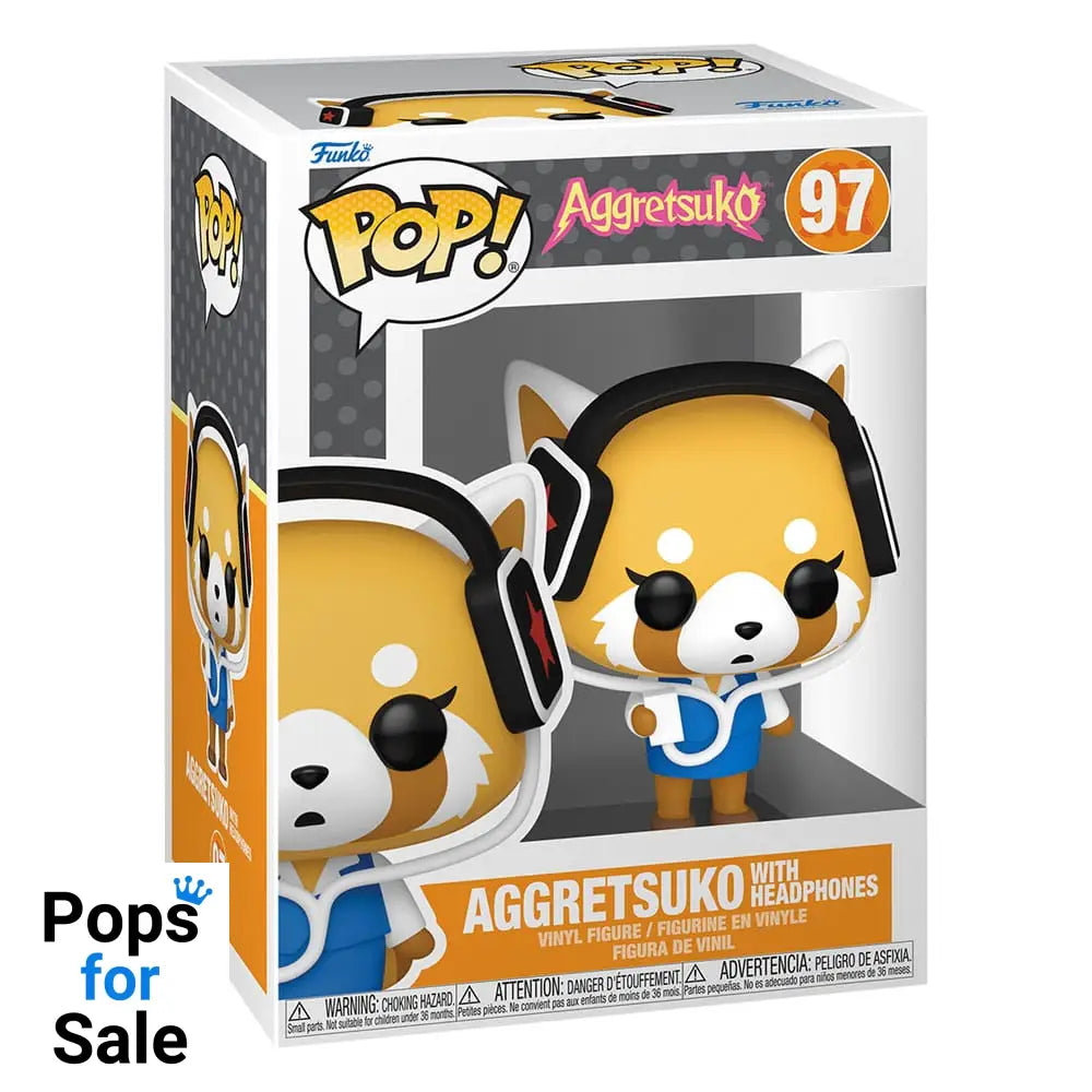 97 Aggretsuko with Headphones - Sanrio Funko POP PRESALE Funko