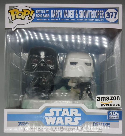 377 Battle at Echo Base: Darth Vader & Snowtrooper Deluxe Funko POP Funko