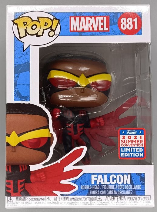 881 Falcon (Post-Cap) - Marvel - 2021 Con Funko POP Funko