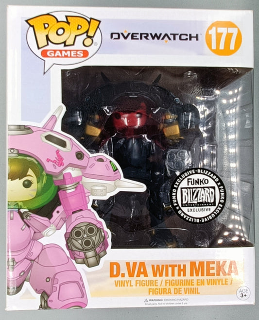 177 D.Va with MEKA (Carbon Fiber) - 6 Inch - Overwatch Funko POP
