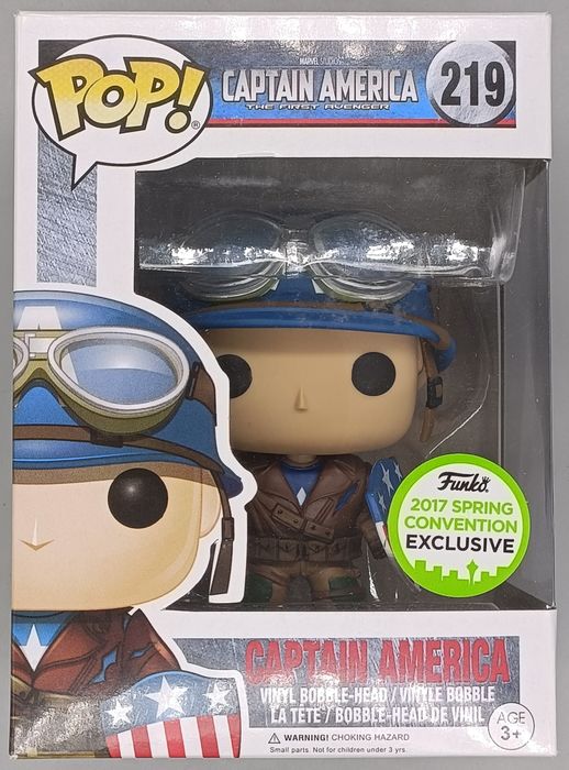 219 Captain America (WWII) Marvel Captain America Funko POP - Box Damaged Funko