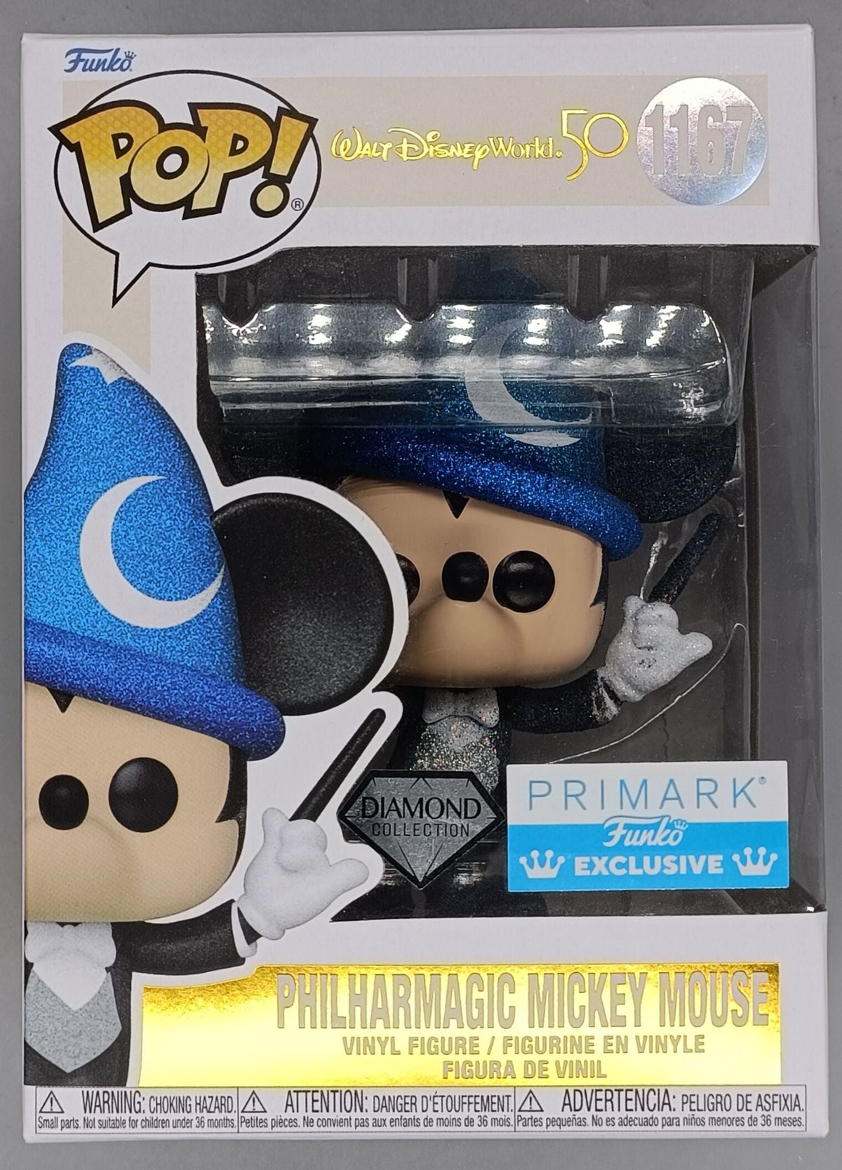 1167 PhilharMagic Mickey Mouse Diamond - Disney - Funko POP - Box Damaged Funko