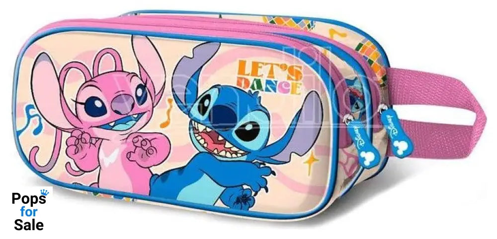Lilo & Stitch 3D Double Pencil case Dance Pink