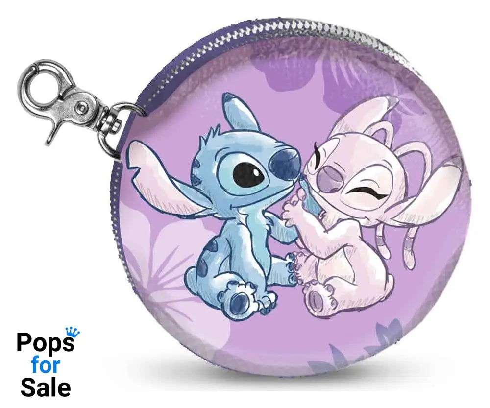 Lilo & Stitch Face-Cookie Coin Purse Stitch & Angel Pink