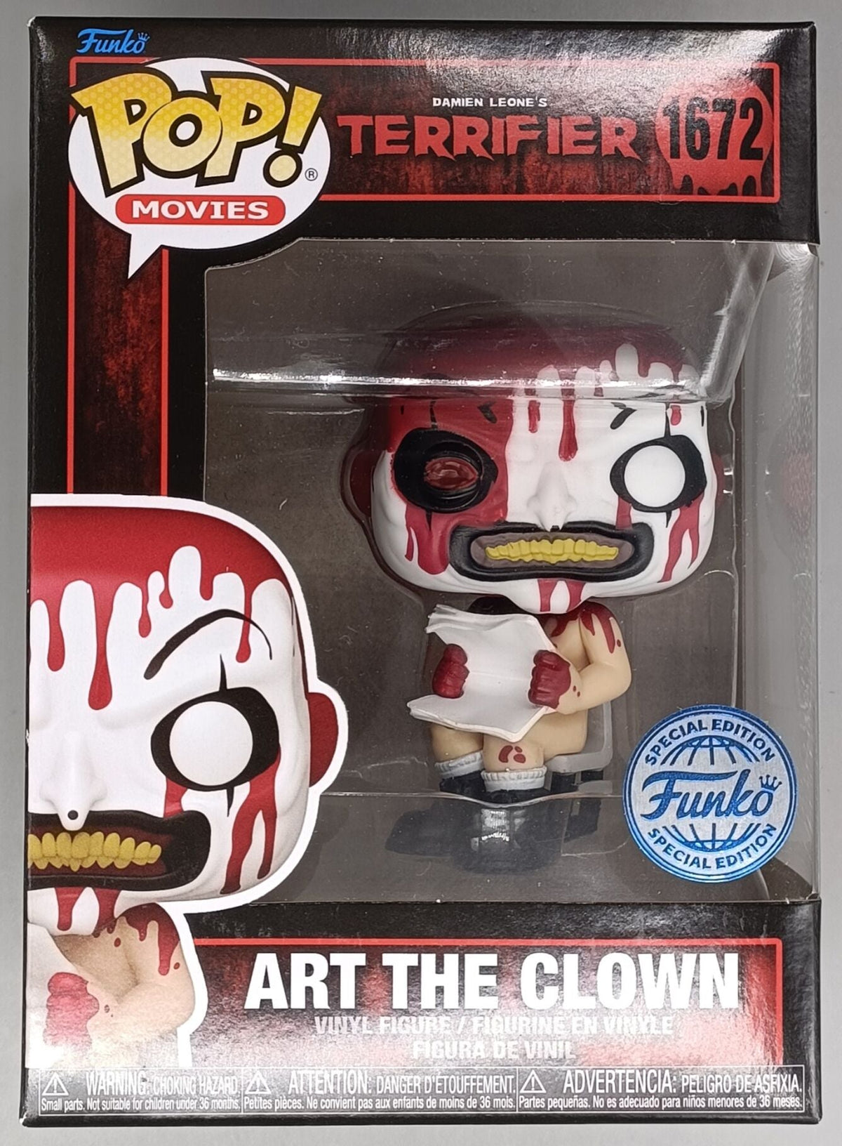 1672 Art the Clown (Bloody) - Terrifier - Horror - Funko POP - Brand New
