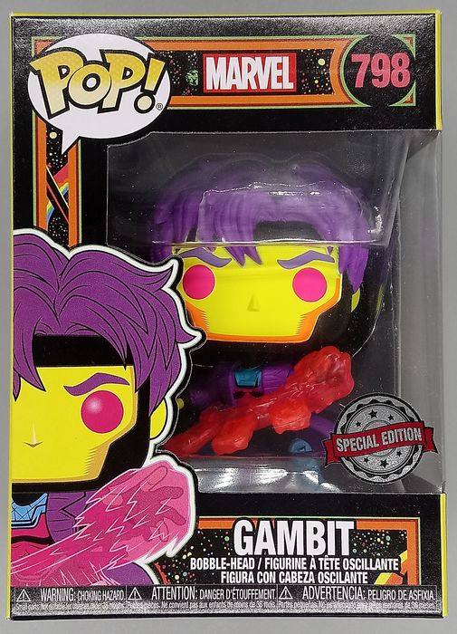 798 Gambit (Blacklight) - Marvel X-Men Funko POP Funko