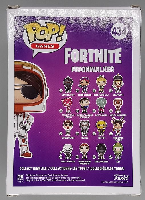 434 Moonwalker - Fortnite - Box Damaged Funko POP
