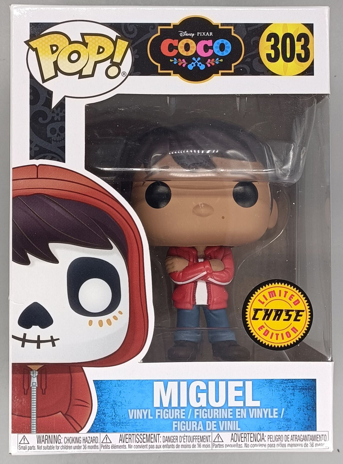 303 Miguel (Unmasked) - Chase - Disney Coco - Funko POP - Box Damaged Funko