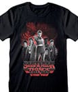 Stranger Things T-Shirt Group with Vecna behind Balck and White Size S