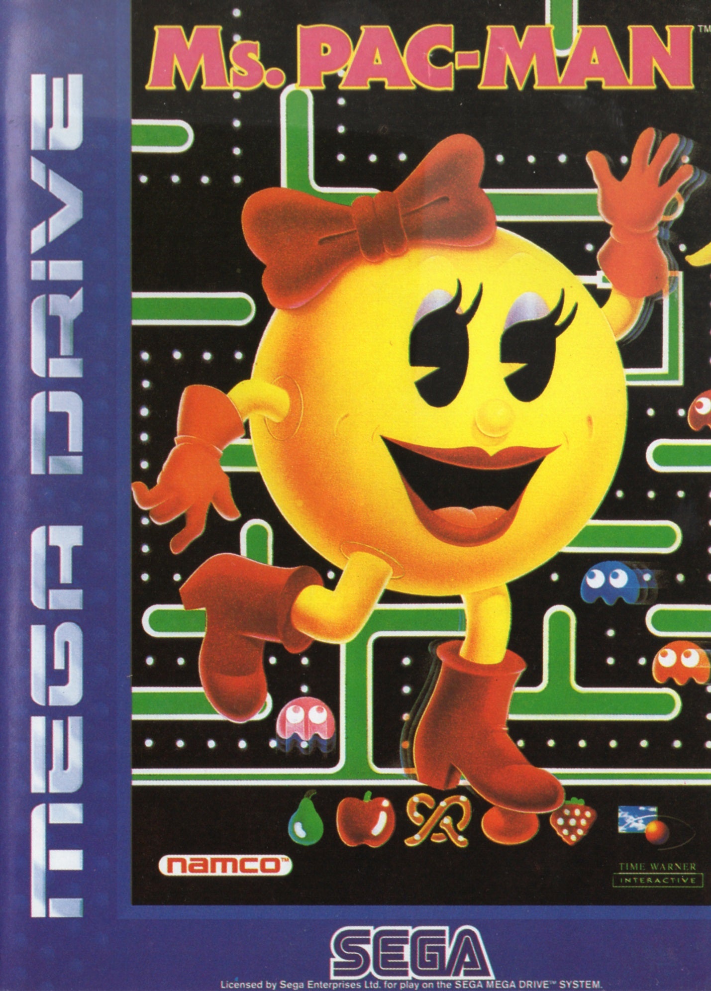 Ms Pacman for Sega MegaDrive Mega Drive - UK CIB Sega