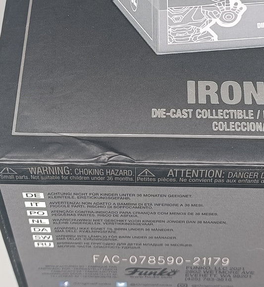 02 Iron Man - Marvel - DieCast - Damaged Box Funko POP
